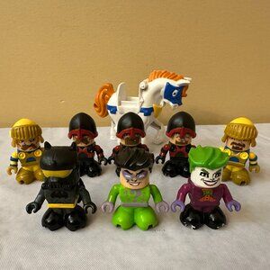9 Fisher Price TRIO Figures / 6 Medieval Figures & 3 DC Batman Figures